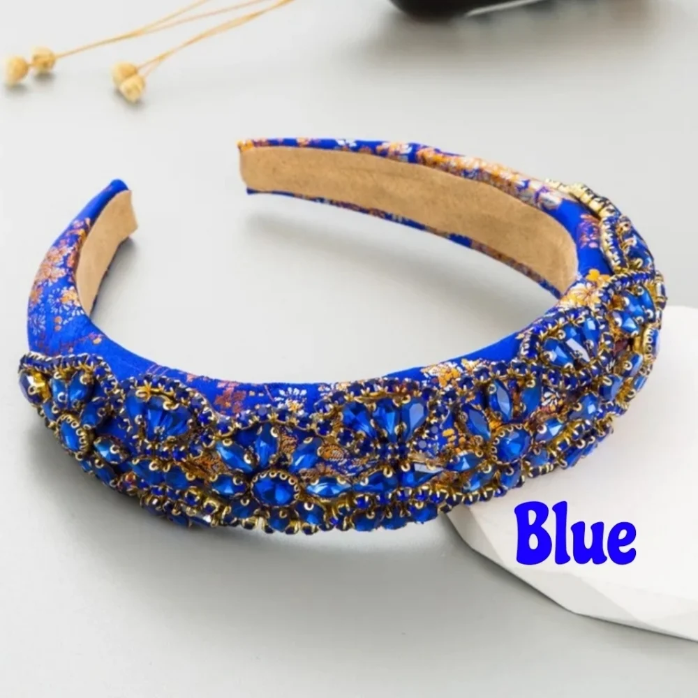 Rhinestone Headbands Elegant Baroque Style